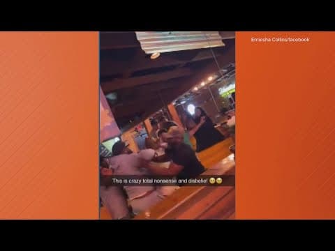 Brawl inside a Texas Roadhouse caught on camera