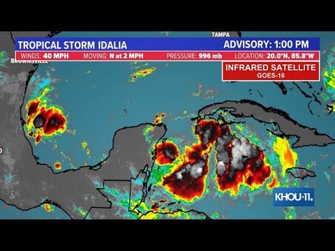 Tropical update: Tracking newly formed Tropical Storm Idalia