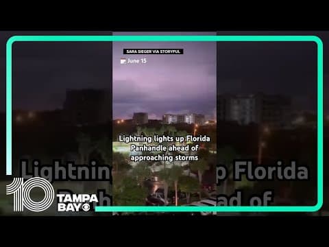 Lightning lights up Florida panhandle