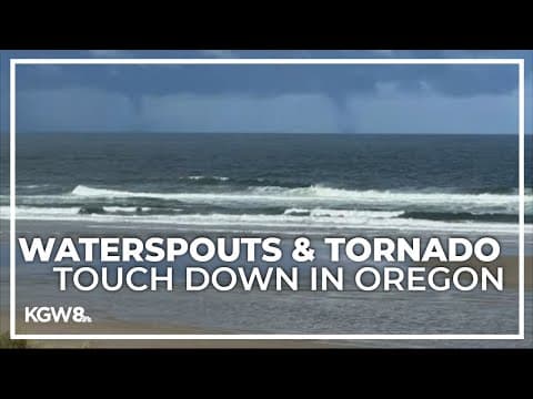 Tornado briefly touches down north of Eugene amid turbulent weather