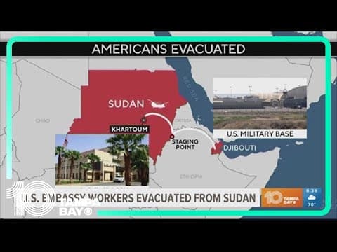 US embassy workers evacuated from Sudan