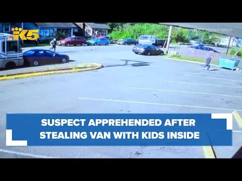 Man in custody after reportedly stealing vehicle with children inside