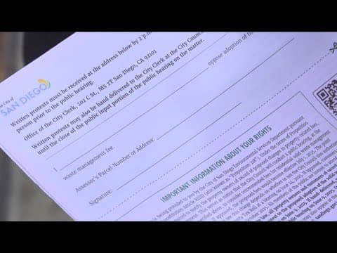 San Diego homeowners receive trash fee notices