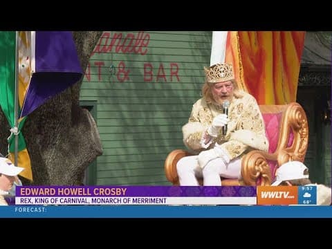 Rex toasts to Mardi Gras 2025