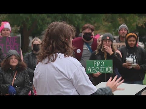 Abortion rights advocates rally outside Ohio Statehouse