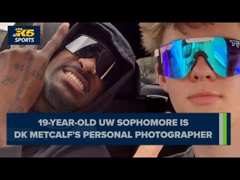 UW sophomore is DK Metcalf's personal photographer