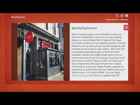 Sticky Fingers on H Street is closing