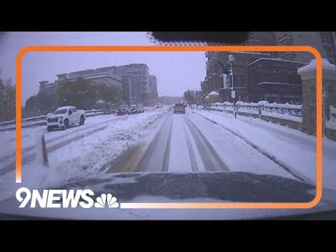 Denver sees first significant snow of the season