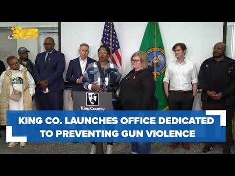 King County launches office dedicated to preventing gun violence