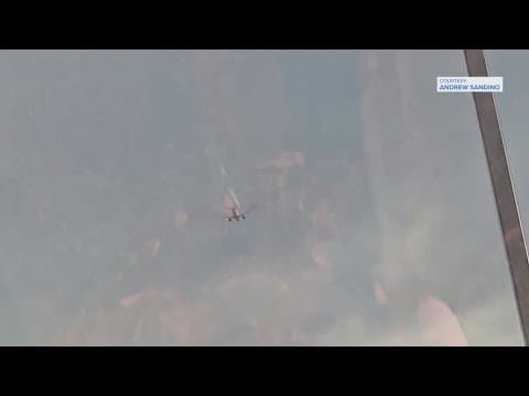 Video shows flames shooting from plane near Houston's Hobby Airport