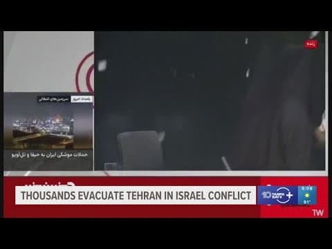 Israel strikes state-run Iranian TV during live broadcast after Iranian missiles kill 8 in Israel