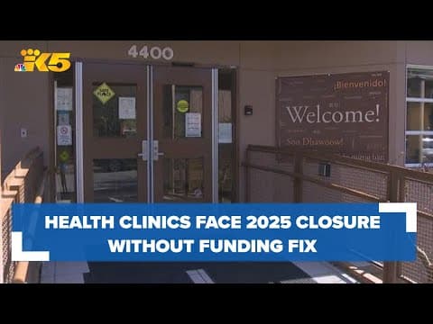 'Most' King County public health clinics could close in 2025 without funding fix