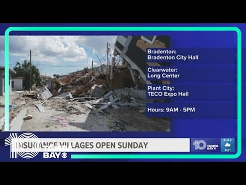 Insurance villages open across Tampa Bay to help hurricane victims