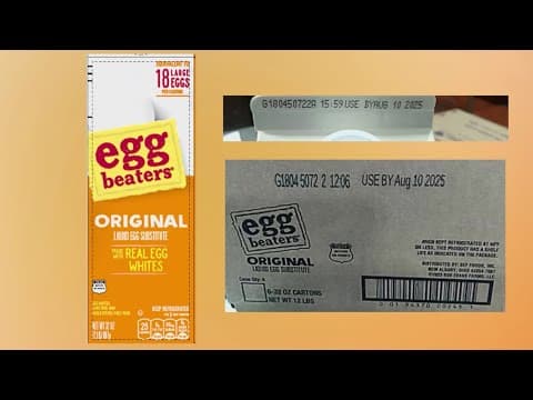 RECALL Alert: Egg substitute may contain bleach