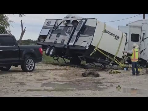 Somervell and Grandbury residents are cleaning up after rain and high winds hit the area