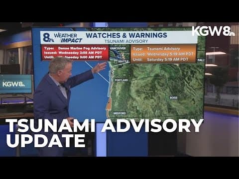 Tsunami advisory remains in effect for Oregon, Washington coasts