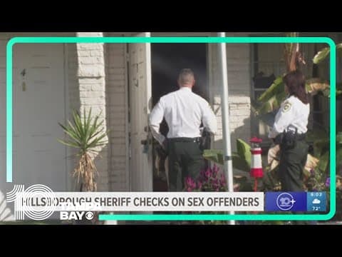 Hillsborough sheriff conducts compliance checks at the registered sex offenders' home