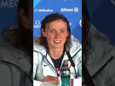 Katie Ledecky Speaks After Winning 9th Gold Medal