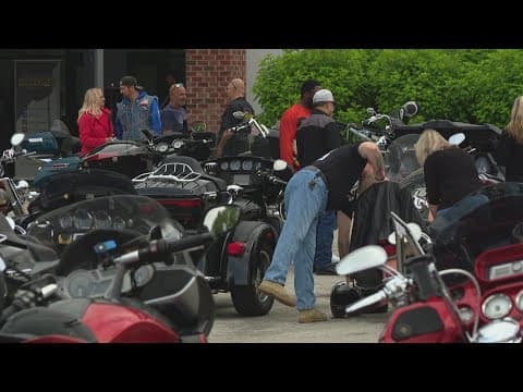 Dozens of central Indiana motorcyclists ride for men's mental health awareness, suicide prevention