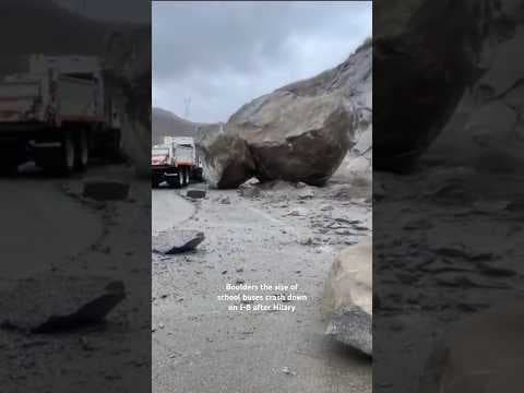 Hilary caused boulders the size of school buses to crash down on I-8 from San Diego to Phoenix.