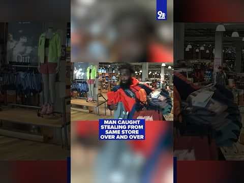 VIDEO: Man caught stealing from same DC clothing store over and over again