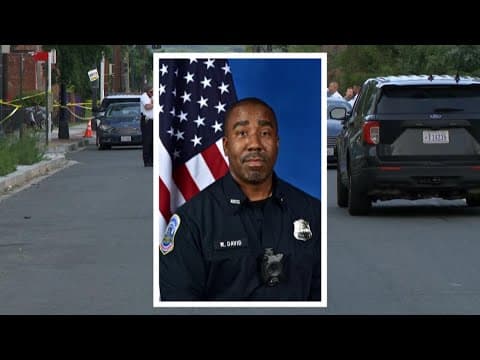 DC officer shot and killed while retrieving gun from storm drain, police search for man they say dit