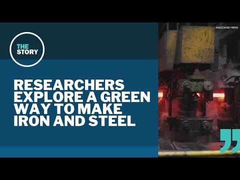UO researchers are working on a green method of creating the iron needed for steel production