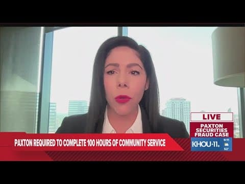 KHOU 11 legal analyst Carmen Roe explains Texas AG Ken Paxton's deal in securities fraud case