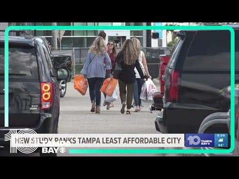 New study ranks Tampa least affordable city in Florida relative to income