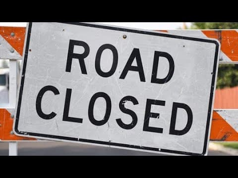 Road closures as of 6 AM