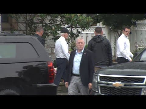 President Biden leaves church after assassination attempt on former President Donald Trump