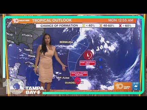 Tracking the Tropics: Tropical Storm Philippe meandering, Rina goes post-tropical | 5 a.m. Monday