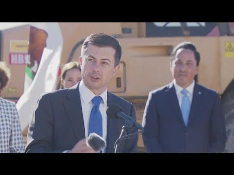 U.S. Transportation Secretary Pete Buttigieg visits Otay Mesa East project at border