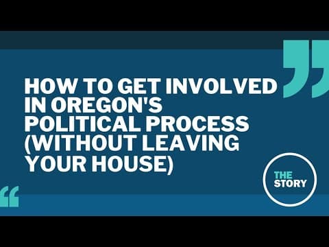 How to get involved with the Oregon legislative process from your own home