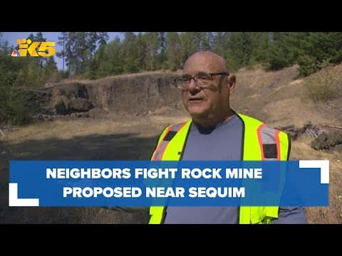 Neighbors fight against proposed rock mine near Sequim