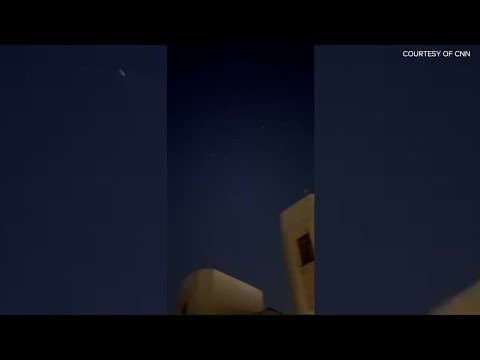 RAW FOOTAGE: Iran fires missiles toward Qatar