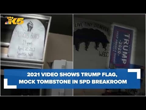 2021 video shows Trump flag, mock tombstone of teen killed in police shootout in SPD break room