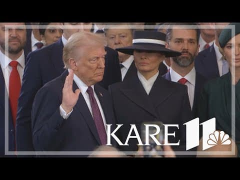 Donald Trump takes the presidential oath