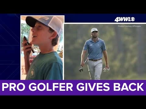 Call from Golf pro Sam Burns lifts spirits of family who lost home to fire