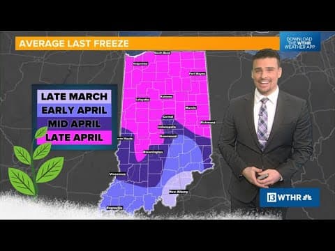 Average last freeze dates across Indiana | When can we start planting?