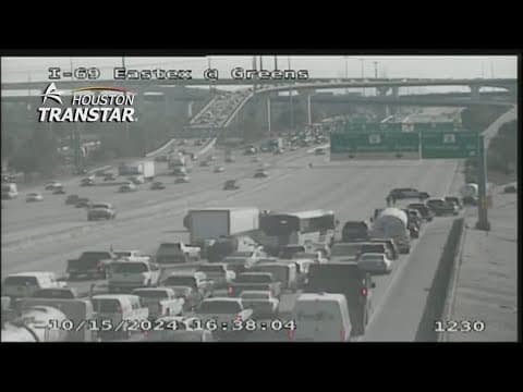 Traffic alert | Inbound lanes of IH-69 shut down at Greens Road due to deadly crash