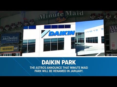 Astros announce new name for Minute Maid Park