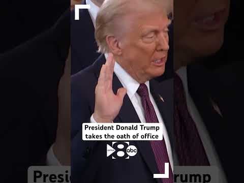 President Donald Trump takes oath of office at inauguration