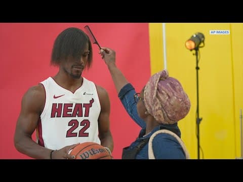 Jimmy Butler goes 'emo' for Heat media day