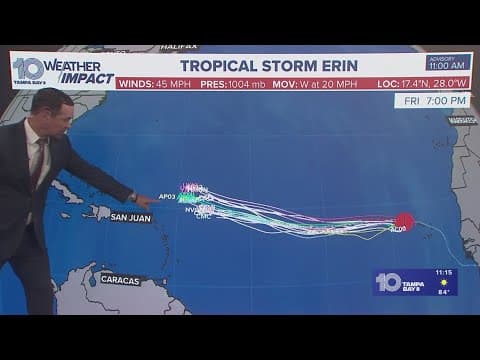 Tropical Storm Erin forms in Atlantic, NHC says