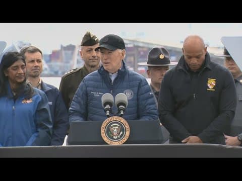 WATCH: Biden speaks at Baltimore Key Bridge