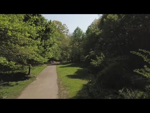 Drone view of Glen Echo Park in Columbus