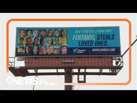 Billboard with fentanyl overdose victims unveiled in Colorado
