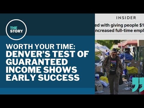 Denver gave people $1,000 a month. A report says it's showing positive results | Worth Your Time