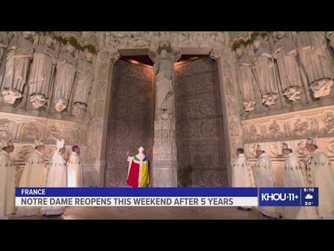 Notre Dame Cathedral reopens 5 years after fire